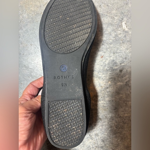 Rothy’s The Flat in solid black Size 9.5 - Picture 4 of 6